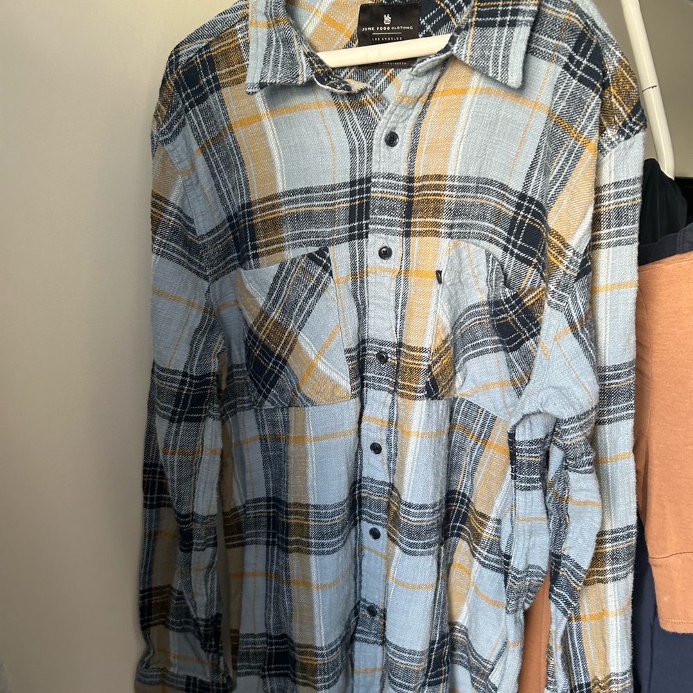 Junk Food Clothing Ellis Plaid Twill Flannel Shirt